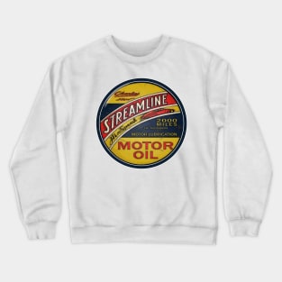 Streamline Motor Lubrication Oil Vintage Sign Crewneck Sweatshirt